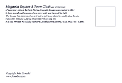 4x6 - Magnolia Square and Clock-Back